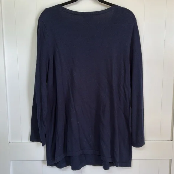 Chico's Blue Cat Sweater - Picture 5 of 5